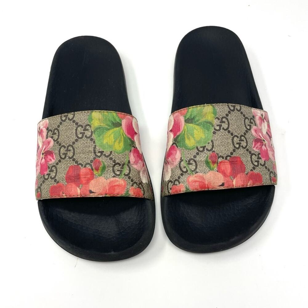 SOLD Gucci GG Blooms Supreme Floral Slide Slip On Sandal EU 36 - Picture 2 of 13